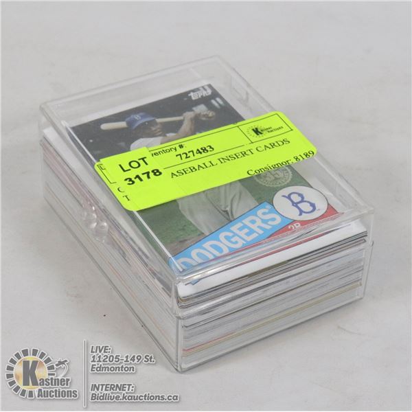 OVER 50 BASEBALL INSERT CARDS TOPPS