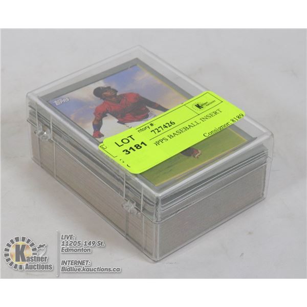 2020 T.R. TOPPS BASEBALL INSERT CARDS