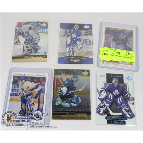 CURTIS JOESPH ROOKIE CARD LOT