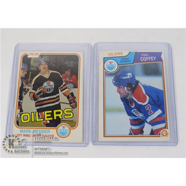 MESSIER AND PAUL COFFEY OPC NHL CARD LOT
