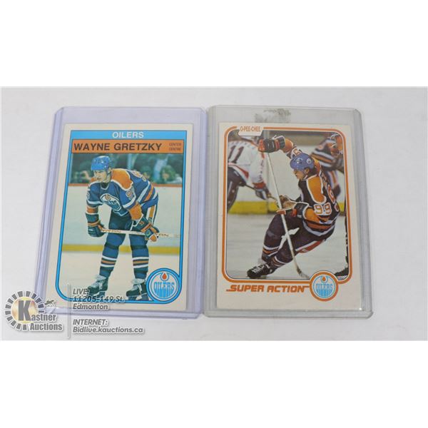 WAYNE GRETZKY 1980S NHL CARD LOT