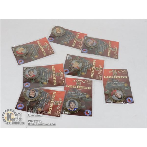 NHL CANADIAN LEGENDS MEDALLIONS (8)- GRETZKY,