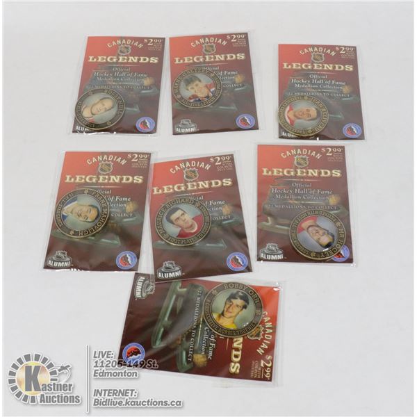 NHL CANADIAN LEGENDS MEDALLIONS (7)- GRETZKY,