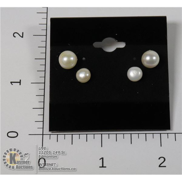 #264-FRESH WATER PEARL STUD EARRINGS 6-7mm
