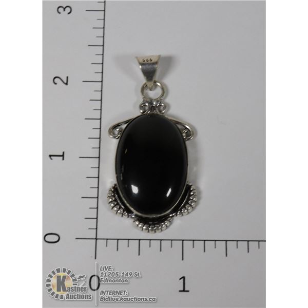 #147-BLACK OBSIDIAN PENDANT