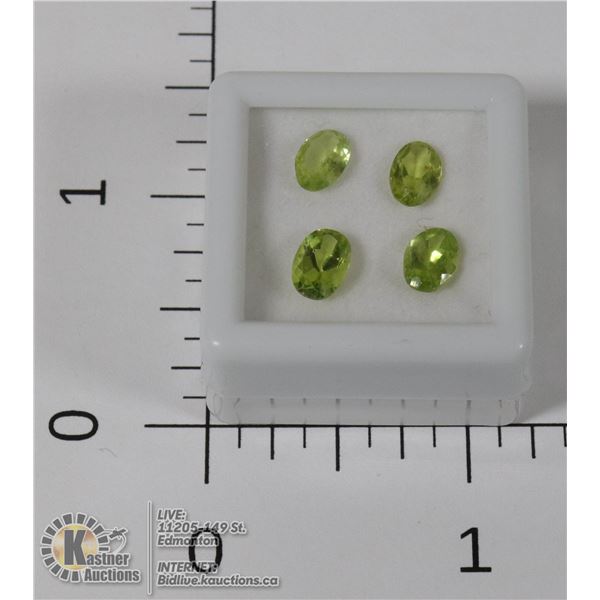 #38-GREEN PERIDOT GEMSTONES 2.85ct