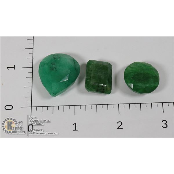 #88-GREEN EMERALD GEMSTONES 94.75ct