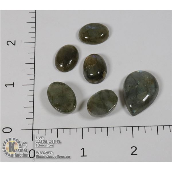 #97-NATURAL LABRADORITE GEMSTONES 73.65ct