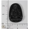 Image 1 : #279-NATURAL BLACK OBSIDIAN BUDDHA PENDANT