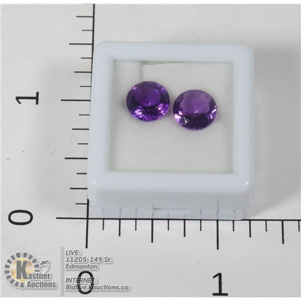 #56-PURPLE AMETHYST GEMSTONES 3.5ct