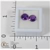 Image 1 : #56-PURPLE AMETHYST GEMSTONES 3.5ct