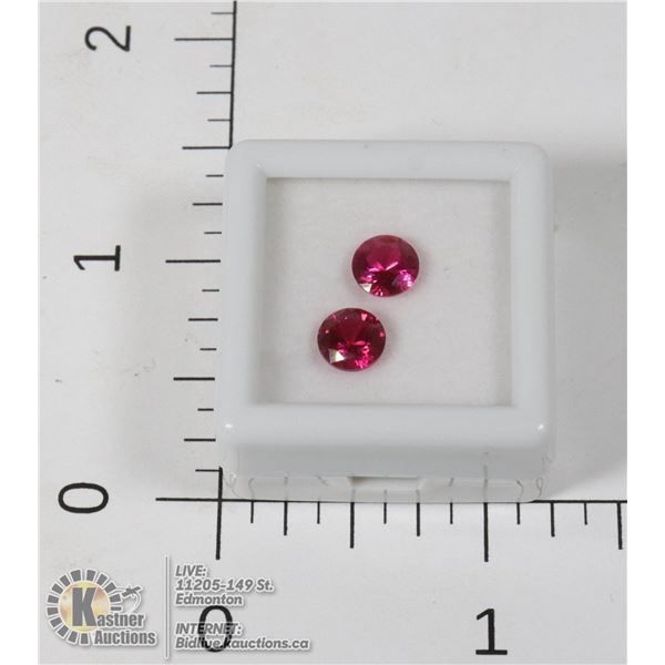 #64-RED RUBY GEMSTONES 1.95ct