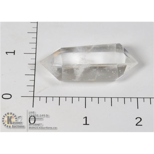 #205-CLEAR QUARTZ 19.41g/ W-19.4mm L-46.8mm