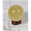 Image 1 : #271-CITRINE SPHERE BALL + STAND 40mm
