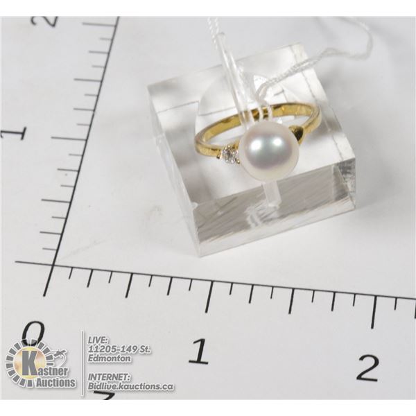 #318-FRESH WATER PEARL RING SIZE 5.5