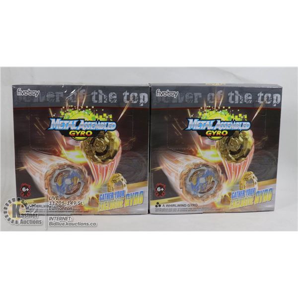 LOT OF 2 METAL ASSEMBLED GYRO