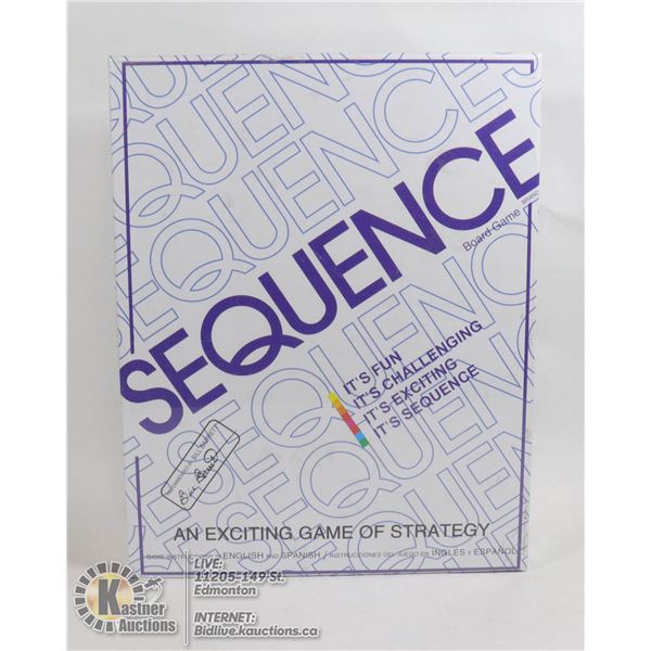 SEQUENCE " A GAME OF STRATEGY"