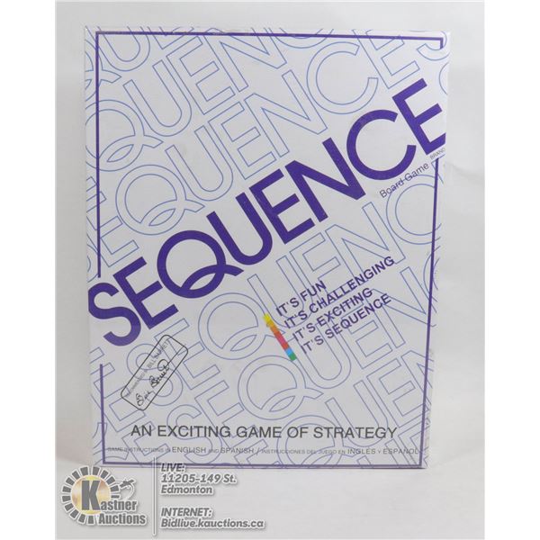 SEQUENCE " A GAME OF STRATEGY"