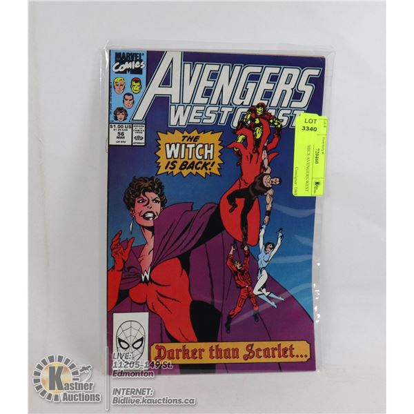 MARVEL COMICS AVENGERS WEST COAST #56