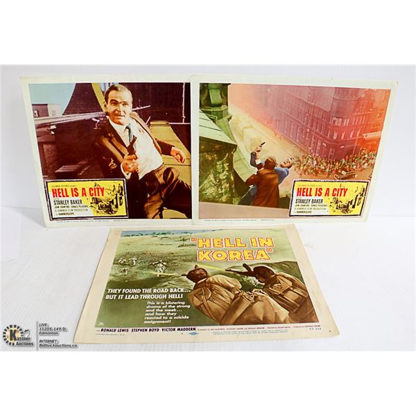 LOT OF 3 LOBBY CARDS