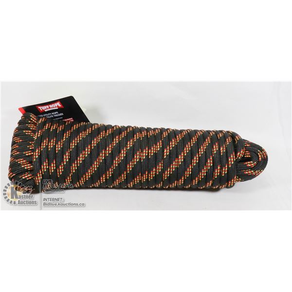 NEW 3/8" X 100'  BRAIDED UTILITY ROPE