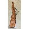 Image 1 : TWO-TONE BROWN LEATHER LINED RIFLE CASE WITH