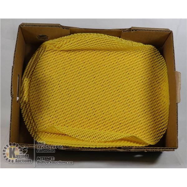 SET OF SUNSHINE YELLOW ROUND PLACEMATS