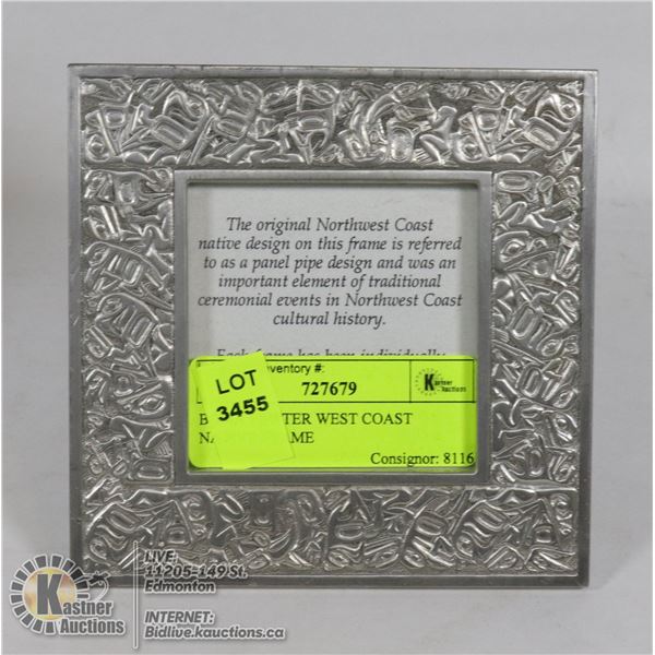 BOMA PEWTER WEST COAST NATIVE FRAME