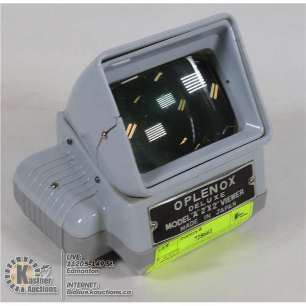 VINTAGE OPLENOX DELUXE SLIDE VIEWER-