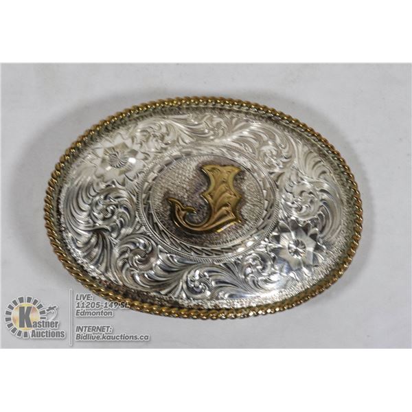 MONTANA SILVERSMITHS "J" MONGRAM BELT