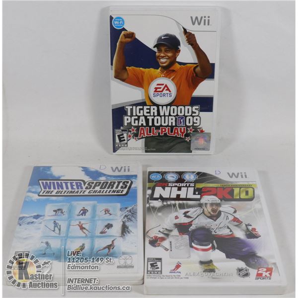FOUR WII GAMES ACTIVE, FIT, FIT PLUS & SPORTS