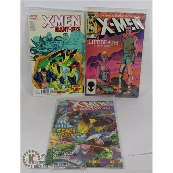 3 VINTAGE X-MEN COMICS