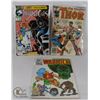 Image 1 : 3 VINTAGE ASSTD COMICS. WARLOCK #1, MIGHT THOR &