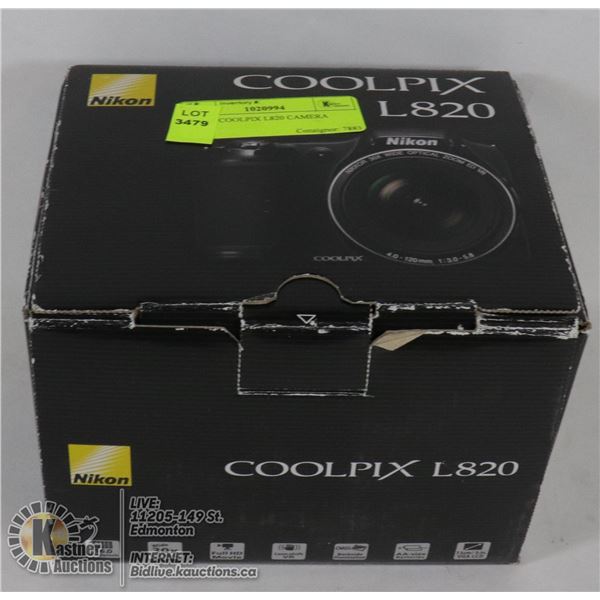 NIKON COOLPIX L820 CAMERA