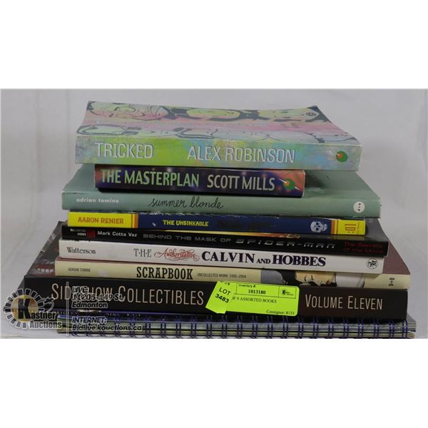 LOT OF 9 ASSORTED BOOKS