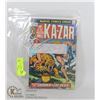 Image 1 : 3 ASSTD VINTAGE MARVEL COMICS KAZAR #2, GODZILLA