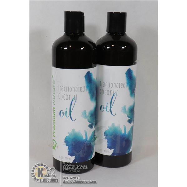 2 BOTTLES OF FRACTIONATED COCONUT OIL