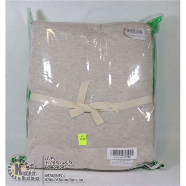 LIFETOWN JERSEY KNIT KING SIZE DUVET COVER