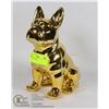 Image 1 : GOLD DOG STATUE