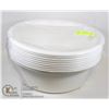 Image 1 : LOT OF 10 ROUND PLASTIC BASIN CONTAINERS - 14"-