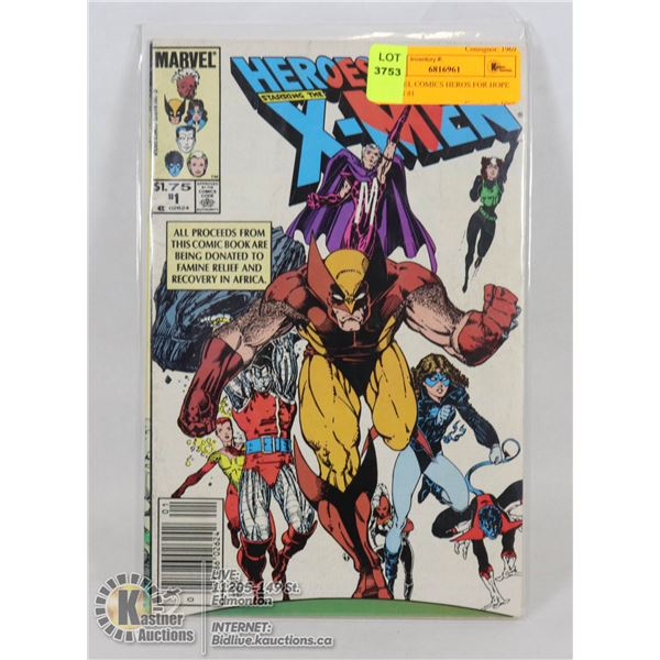 MARVEL COMICS HEROS FOR HOPE X-MEN #1