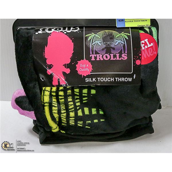 NEW TROLLS SILK TOUCH THROW
