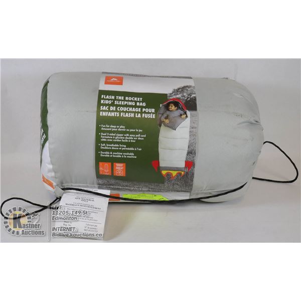 NEW OZARK TRAILS ROCKET KIDS SLEEPING BAGS