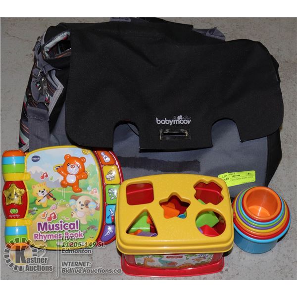 BABYMOOV BAG WITH BABY TOYS