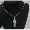 Image 1 : TURQUOISE STONE WITH GECKO SHEATH NECKLACE
