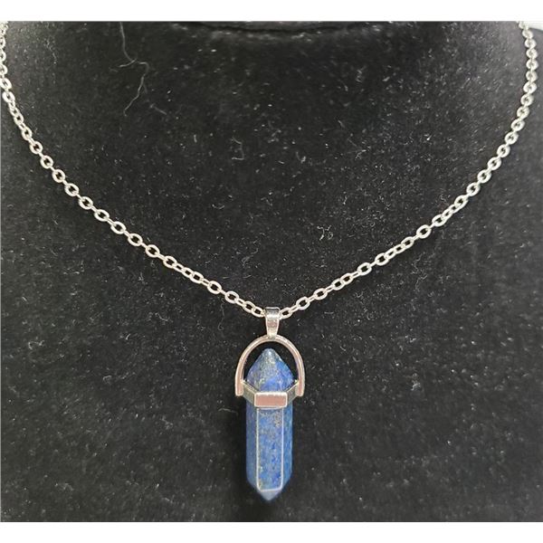SODALITE  2 POINT CHAKRA STONE NECKLACE