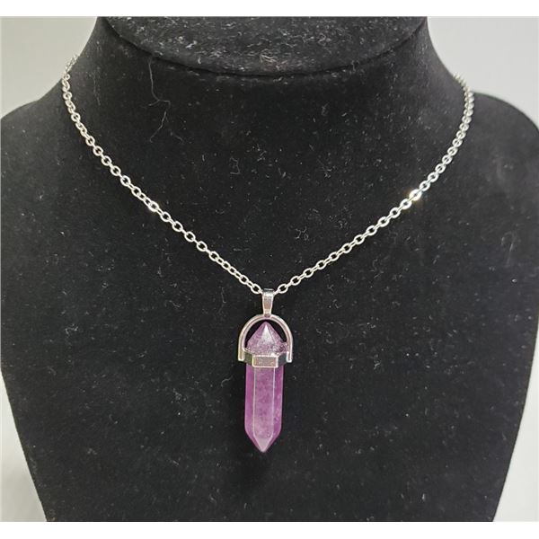 AMEYTHST HEALING STONE NECKLACE