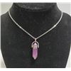 Image 1 : AMEYTHST HEALING STONE NECKLACE