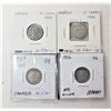 Image 1 : 4)  LOT OF 4 CANADIAN DIMES, 1966 & 1968, 1929 & 1936, 80% SILVER.  CURRENCY