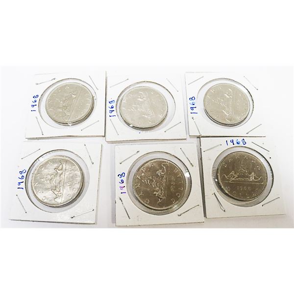 6 CANADIAN DOLLARS 1968